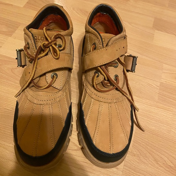 Ralph Lauren Polo Sport Sneakers - Maize and Black - Picture 1 of 8